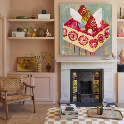 JIMUJIA Custom Canvas Art Print - Personalized 40"x40" Unframed Wall Decor for Home & Office