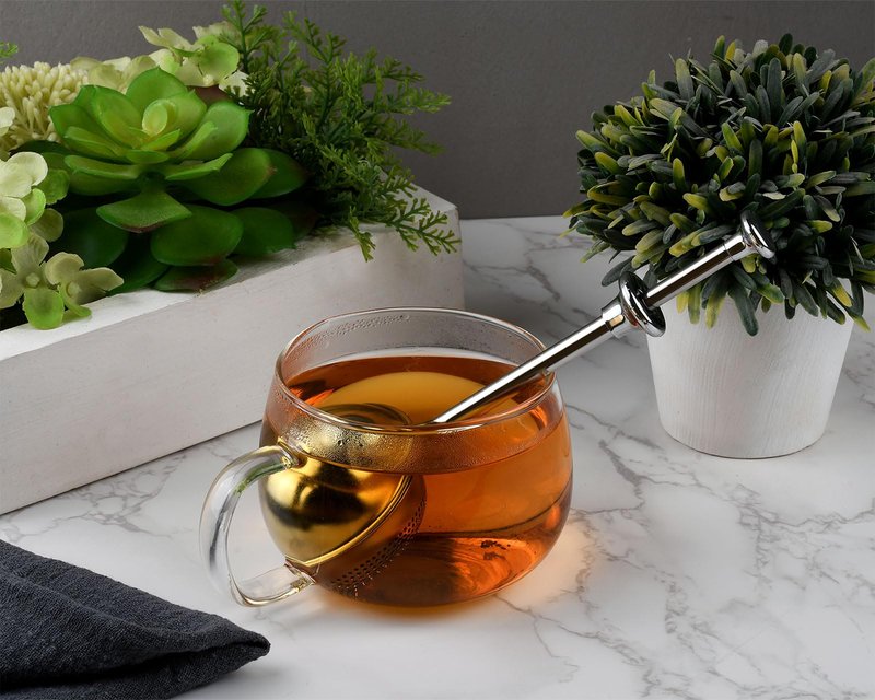 Victhur Flour Sifter 304 Stainless Steel Flour Duster Tea Strainer set of 2 Spring-operated Handle Strainer for Baking, Sifting Sugar, Flour, Spices, and Herbs