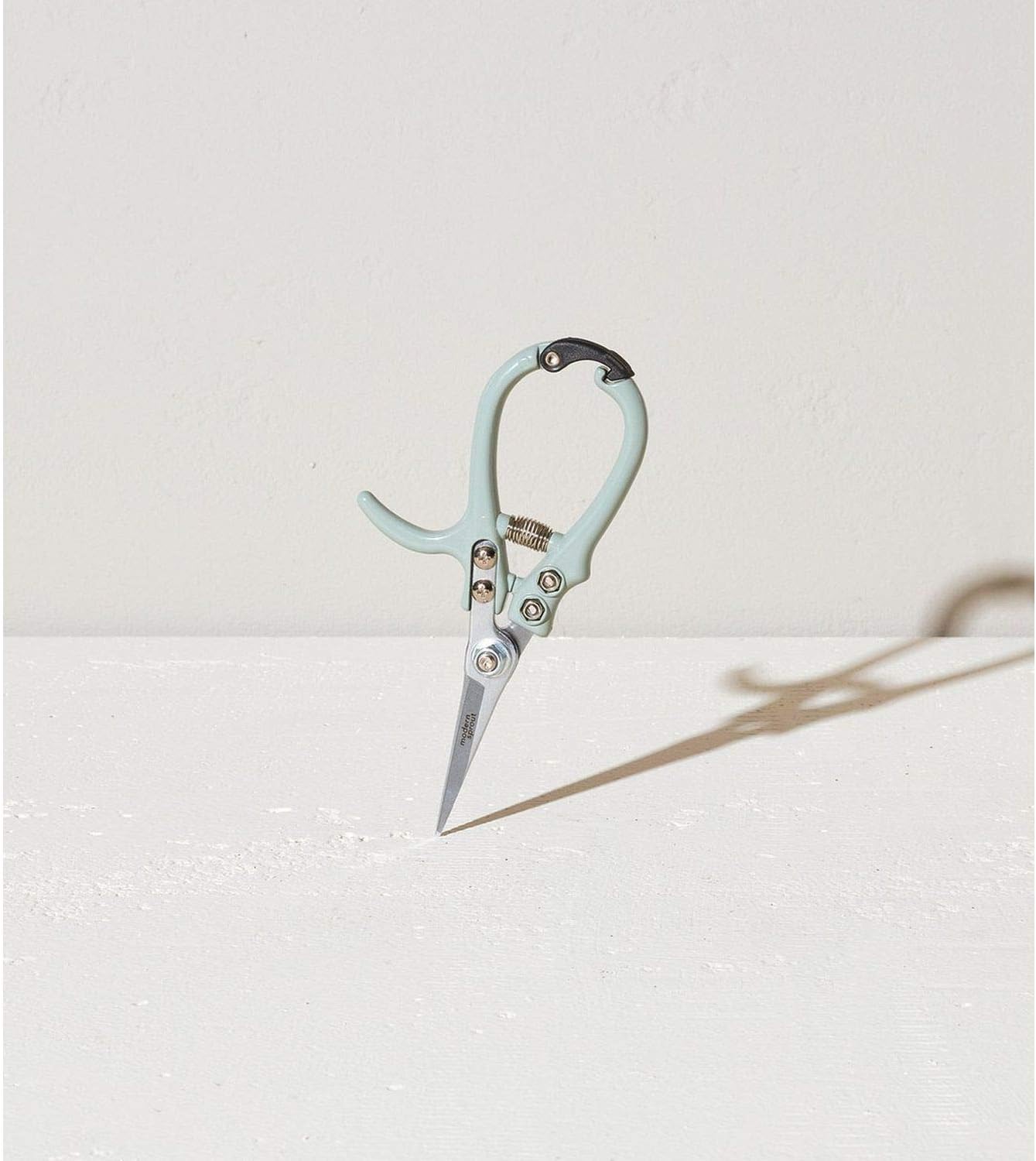 Modern Sprout Pruning Shears - Lightweight Herb Snipping Scissors with Easy Lock & Carbon Steel Blade (Green)