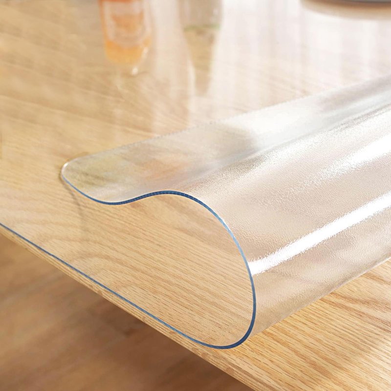 LovePads Frosted Desk Mat 30 x 60 Inch, 1.5mm Thick Frosted Table Protector, Waterproof Plastic Table Cover Protector, PVC Desk Protector Mat, Vinyl Desk Cover for Desktop, Coffee & Dining Table