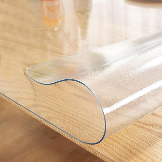 LovePads Frosted Table Cover Protector 40 x 72 Inch, 1.5mm Thick Plastic Table Cover, Table Protector for Dining Room Table, Waterproof Vinyl Tablecloth Table Pad Mat for Kitchen, Writing Desk