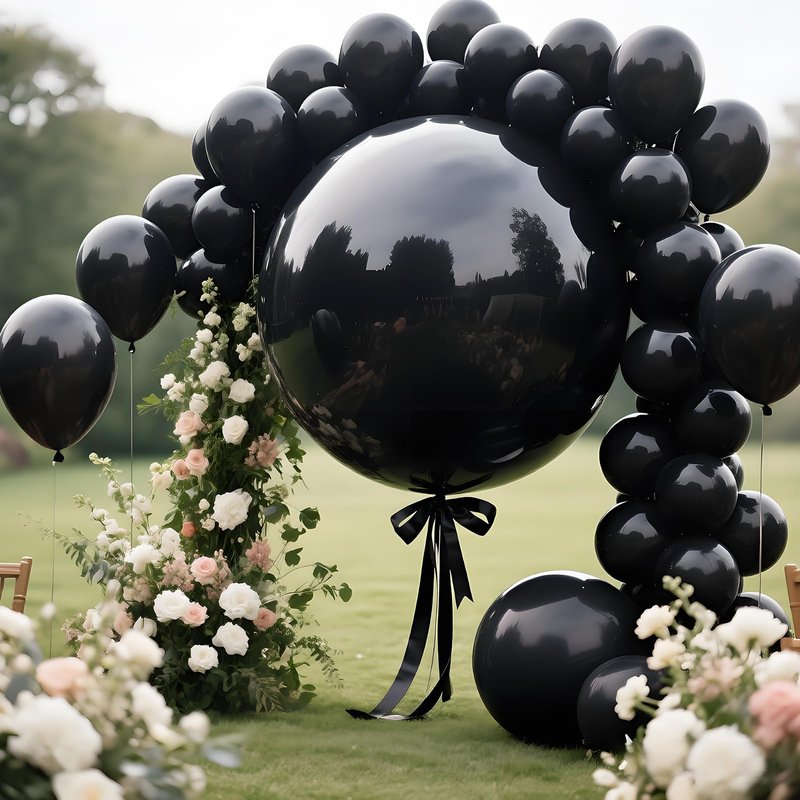LEEZZIZZ Red Giant Balloons 36 Inch, Large Latex Balloons, 9 Pcs Jumbo Balloons Bluk for Kid's Party Wedding Birthday Supply Decorations.