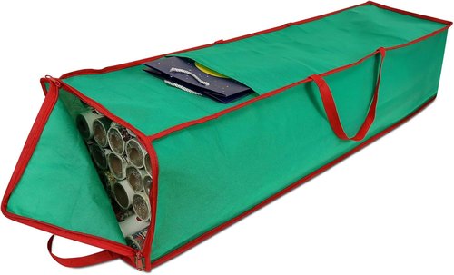 Gift Wrapping Organizer by Skiennix - 41 Inch Storage Bag for Up to 25 Rolls | Green