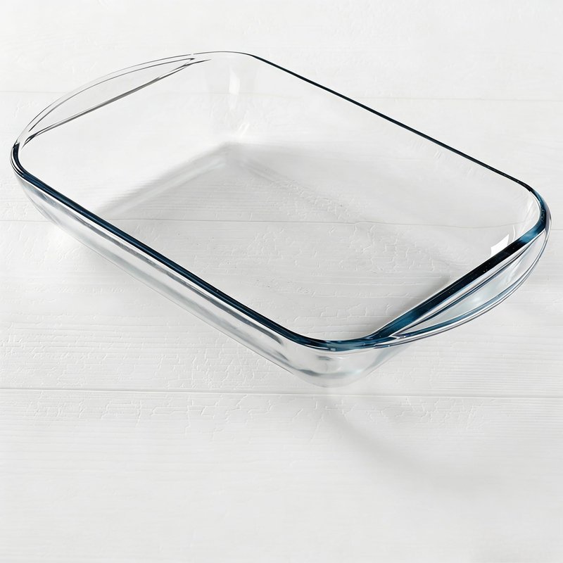 9x13 Glass Baking Dish, 3 Qt Durable Bakeware, Oven Microwave Dishwasher Safe For Baking, Serving & Reheating