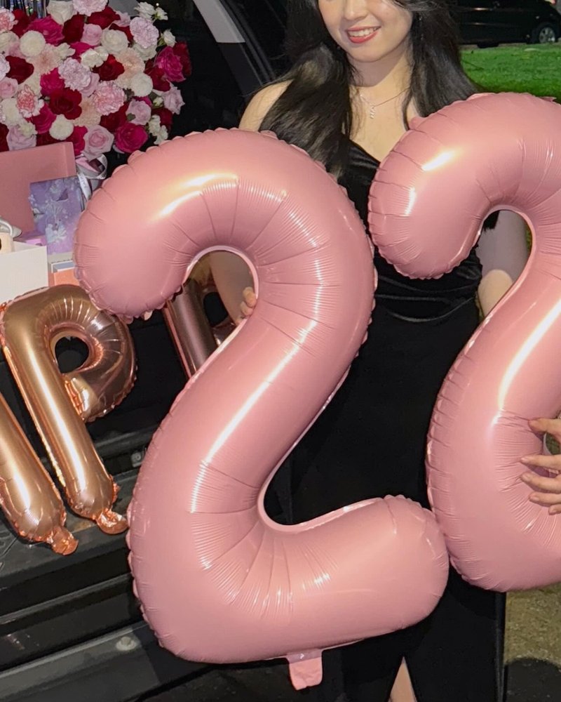 Pearlescent Pink 9 Balloon, Number Balloons 40 Inch, 9th Giant Birthday Decorations for Girls, 19th 29th Party Decorations Supplies, Number 9 Balloon