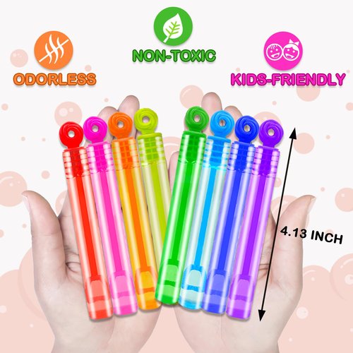 Bubbles Party Favors Supplies for Kids,20-300 Pack Mini Bubble Wand Toy for Toddler, Small Goodie Bag Stuffer Camping Outdoor, Preschool Kindergarten Graduation End of The Year School Students Gifts