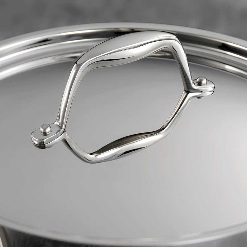 Tramontina Signature Tri-Ply Clad Stainless Steel 1.5-Quart Sauce Pan with Lid, Induction-Ready, Dishwasher-Safe, NSF-Certified, Made in Brazil