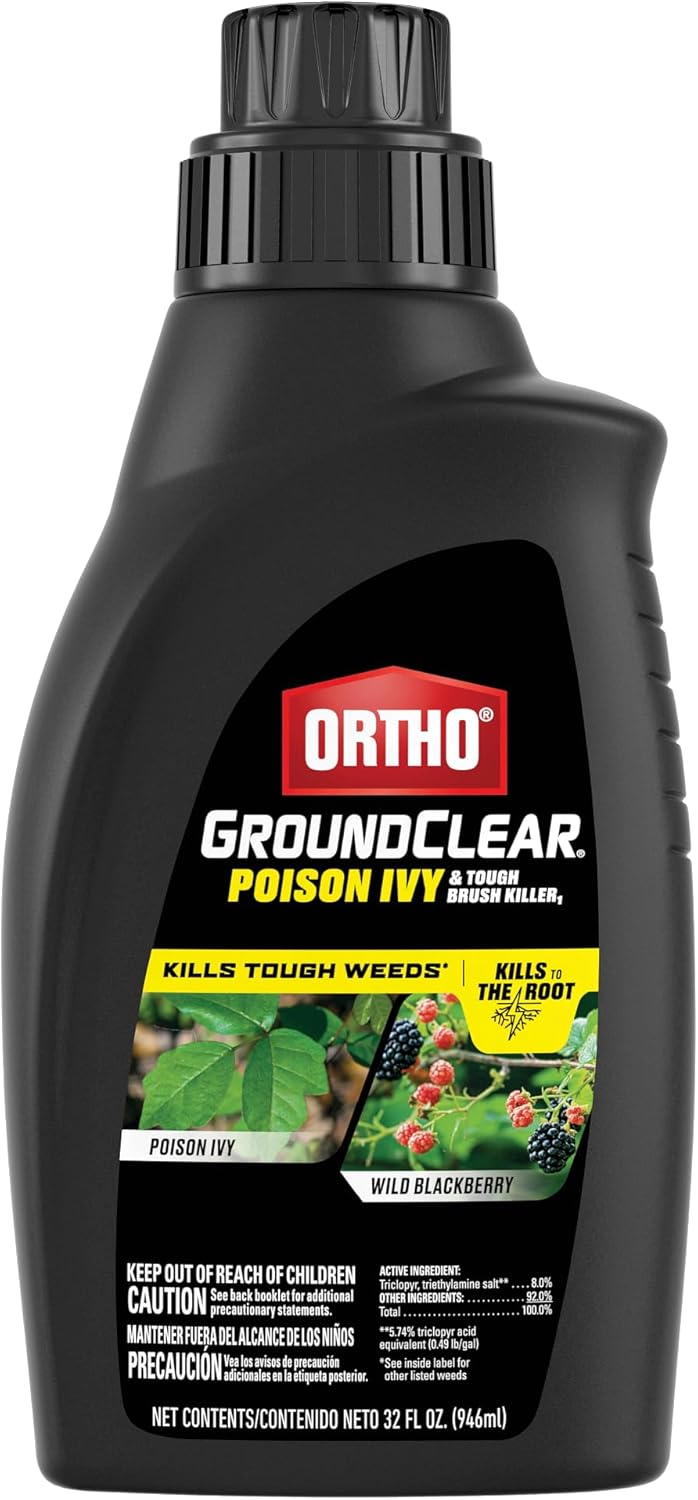 Ortho GroundClear Poison Ivy & Tough Brush Killer - Concentrate Makes 8 Gallons, 32 fl. oz.
