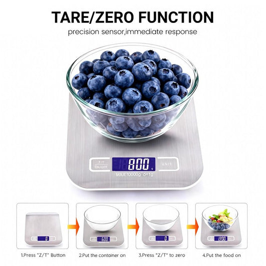 Type-C Fast Charging Rechargeable Shipping Scale, Digital Kitchen Scale,Food Scale Weight Grams and Ounces for Baking Cooking and Meal Prep, 22lb/10kg