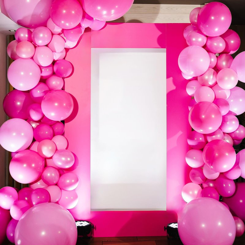 RUBFAC 129pcs Pink Balloons Different Sizes 18 12 10 5 Inches for Garland Arch, Pink Balloon for Mother's Day Valentine's Day Birthday Baby Shower Gender Reveal Wedding Party Decoration