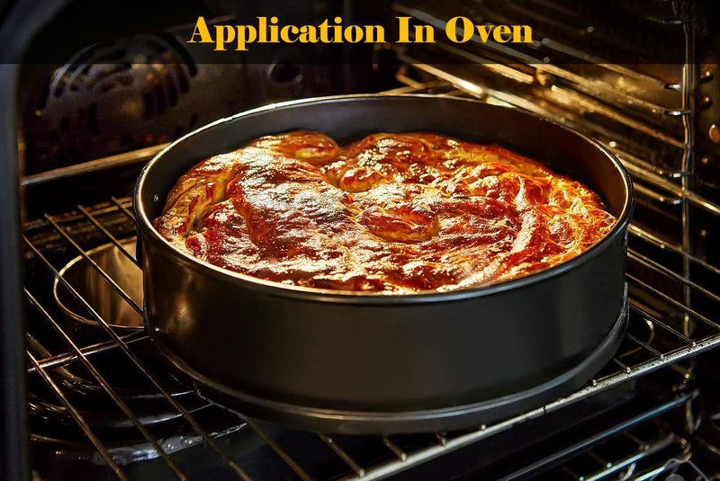 Tellshun 10 Inch Springform Pan Tin With 50Pcs Parchment Paper Nonstick Baking Mold Round Leakproof Removable Bottom Bakeware for Cake Cheesecakes Pie Pizza and Quiches