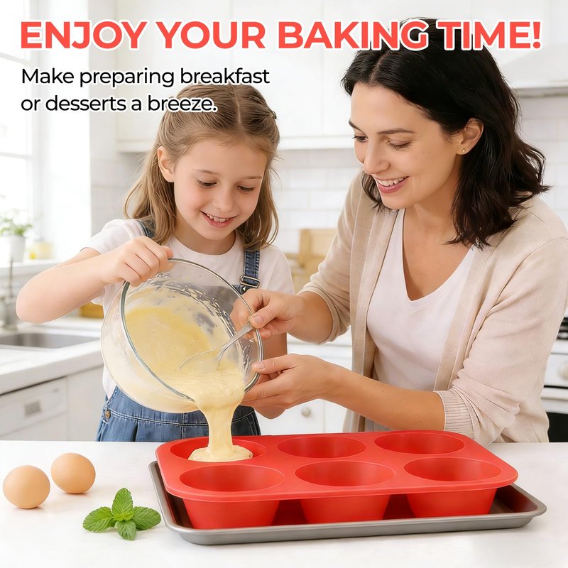CAKETIME Silicone Mini Muffin Pan 3 Pack 24 Cups Nonstick Mini Cupcake Pan for Baking Muffins Cupcakes Egg Bites Fat Bombs