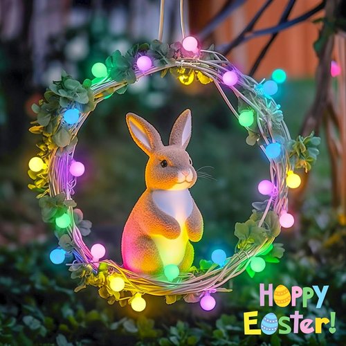 JMEXSUSS 100 LED Connectable Easter Lights - 33 ft Globe String Lights with Remote & 8 Modes for Indoor/Outdoor Decor