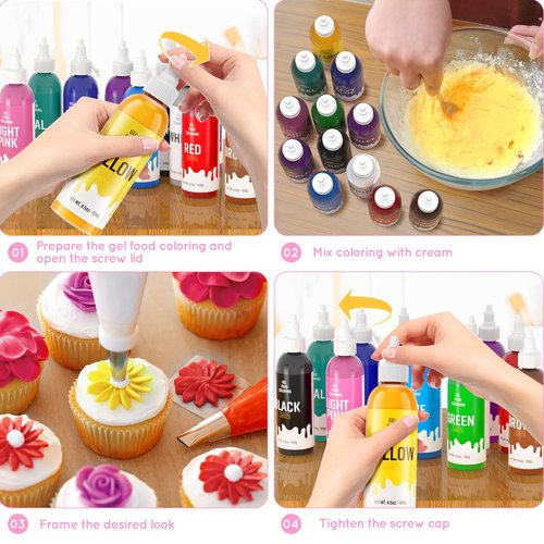 Easter Egg Food Coloring Gel for Baking Cake Food Coloring 4.5OZ - Light Pink