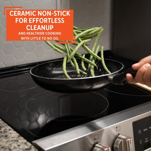 IMUSA 10” Bistro Ceramic Nonstick Fry Pan with Bakelite Handle