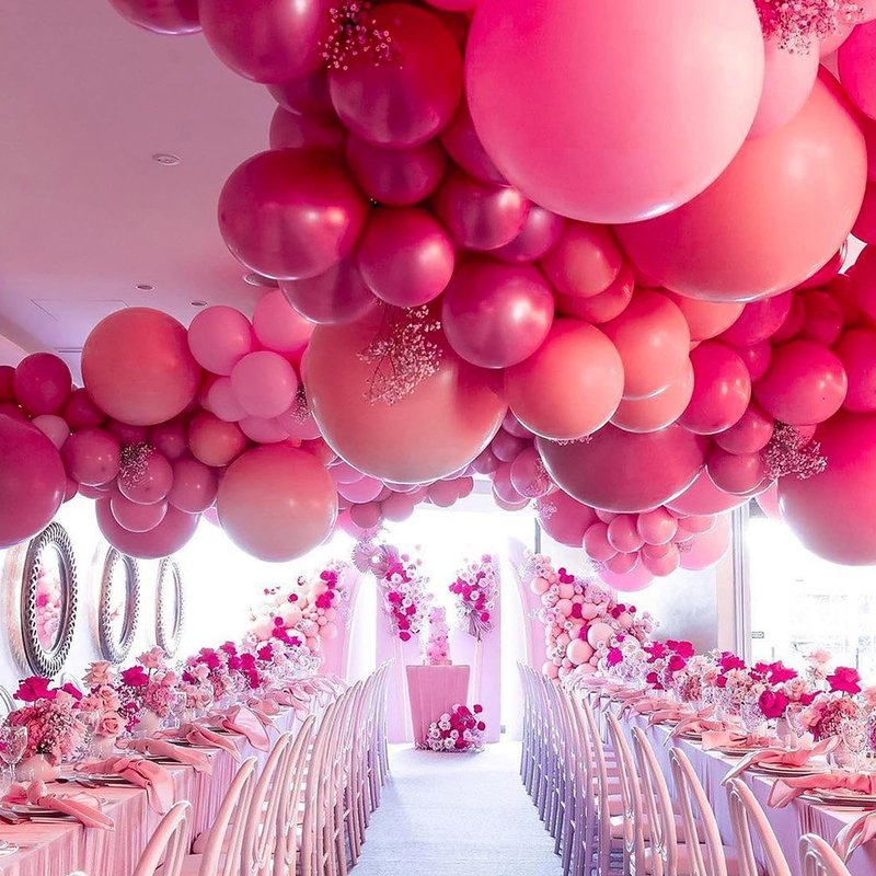 PartyWoo Hot Pink Balloons 100pcs 12 Inch Magenta Fuchsia Balloons for Baby Shower Gender Reveal Engagement Bachelorette Wedding Bridal Shower Anniversary Birthday Party Decorations Pink-Y12