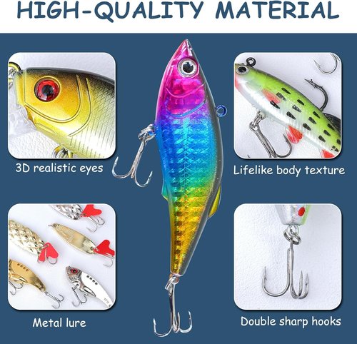 Fishing Lure Advent Calendar 2025 - 24 Days of Fishing Gifts for Adults & Teens | Perfect Christmas Countdown