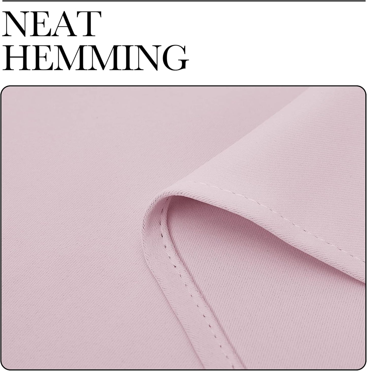 NICETOWN Room Darkening Drapes - Light Blocking Curtain Panels for Girls' Bedroom | Lavender Pink, 42" x 95" (1 Pair)