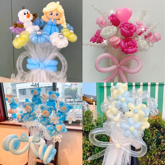 100 pcs 260 Balloons Clear for Long Balloons Garland Kit for Christmas Decorations And Birthday Decorations Wedding Animals Modeling Party Holiday Valentines Flower Decor
