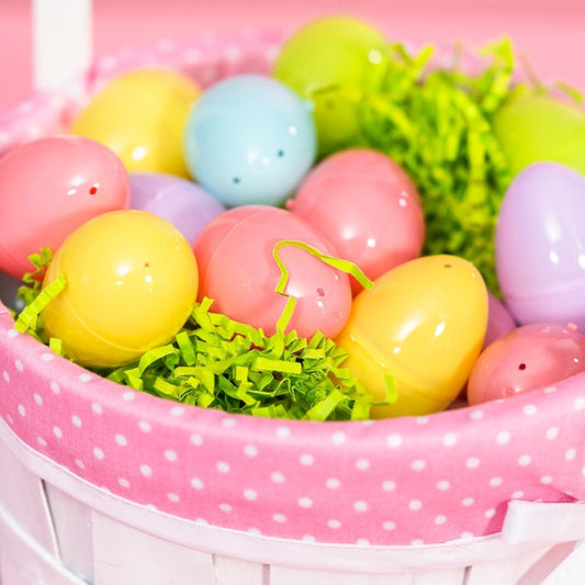 OCTERIC 60Pcs Easter Eggs, 2.3" Fillable Pastel Colors Plastic Easter Eggs Empty for Easter Hunt, Easter Basket Stuffers, Party Favor, Classroom Prize Supplies