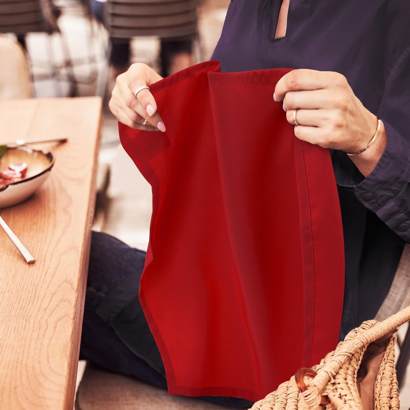 Utopia Home Red Cloth Napkins (12 Pack, 17x17 Inches), Ideal Dinner Napkins for Party, Wedding and Lunch/Dinner