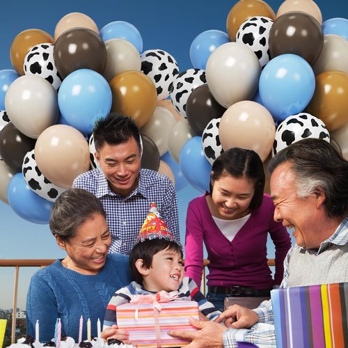 Cow Balloons - 12 Inch Pink Cow Print Balloon (Pack of 60) | Vibrant Colors, for Birthday, Girls, Cow Print Party, Cowgirl Rodeo Party, Farm Party Decorations Supplies