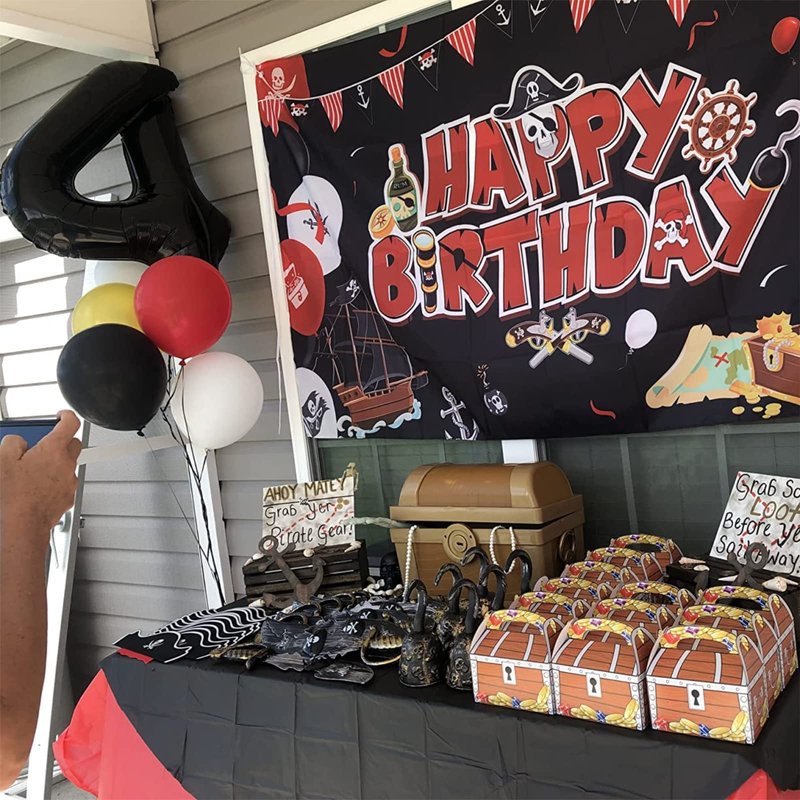 Black Number Balloons, 40inch Large Number 4 Foil Mylar Helium Balloons, Self Inflating Number Balloons 0-9 for Men Boys 4th 40th Birthday Anniversary Party Graduation Celebration Decoration Supplies