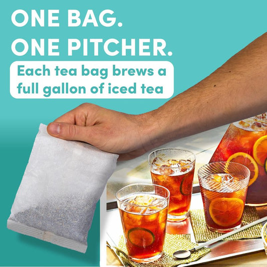 Black Orange Pekoe Iced Tea Bags, 1 Gallon Tea Bags, 48 Count, Bulk Iced Tea Packs, Orange Pekoe Tea for Restaurants, Cafes & Home