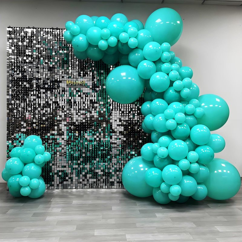 Teal Balloons 12 inch, Turquoise Latex Balloons 50pcs Party Balloons for Birthday Wedding Baby Shower Gender Reveal Bridal Birthday Party Decorations