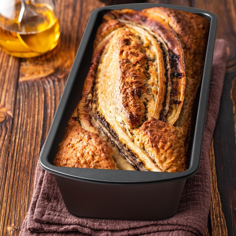 Tiawudi Extra Large Bread Pan, 13" x 5" Long Loaf Pan, Nonstick Baking Pan, Rectangular Loaf Tin, Set of 2