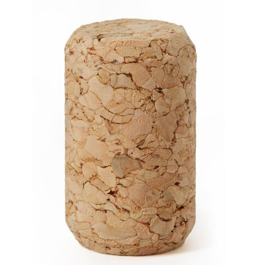 ABC Cork Co. 100 Corks in a Bag- Made in Portugal (38 x 22#8 Short, Agglomerated Deluxe) - 100 Pack