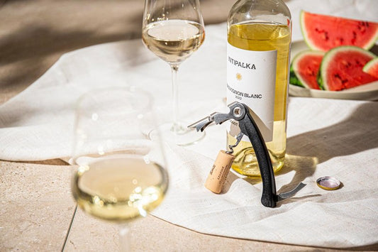 Vacu Vin Double-Hinged Corkscrew – Waiter’s Corkscrew with Foil Cutter & Bottle Opener – Durable Stainless Steel Wine Opener – Two-Step Leverage for Easy Cork Removal – Compact & Travel-Friendly
