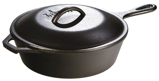 Lodge Pre-Seasoned Cast Iron Lid - Cast Iron Lid for Skillet, Grill Pan, Griddle, and Dutch Oven - 8 Inch