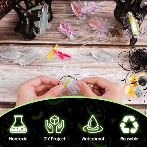 JDSTY Easter Party Favors Glow Sticks for Kids,Glow Sticks Easter Glow in the Dark Party Supplies Christmas Stocking Stuffers Party Favors Gifts Games