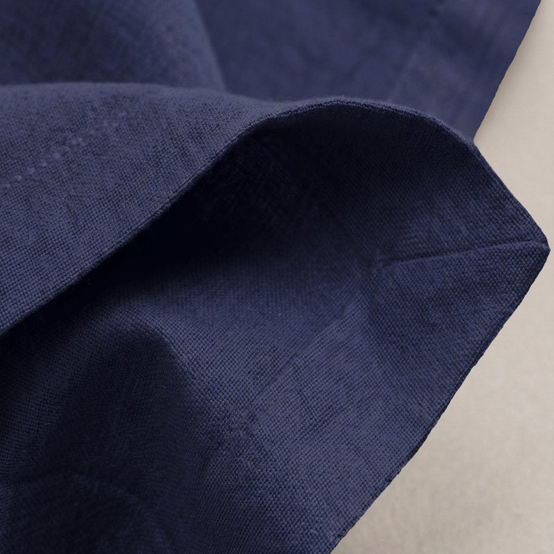 Ramanta Home Navy Cotton Dinner Napkins Set of 12, 18x18 Inch 100% Cotton Cloth Napkins, Reusable Fabric Table Napkins for Everyday Dining, Parties, Weddings, Spring & Easter Table Décor Washable
