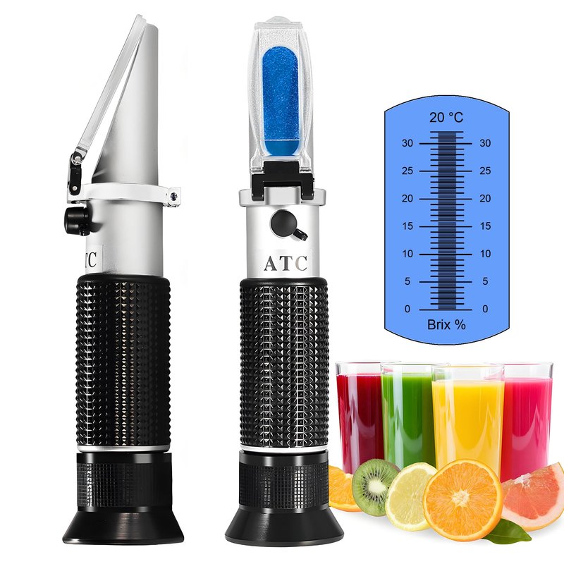 0-32% Brix Meter Refractometer,V-Resourcing Portable Hand Held Refractometer for Sugar Content Test