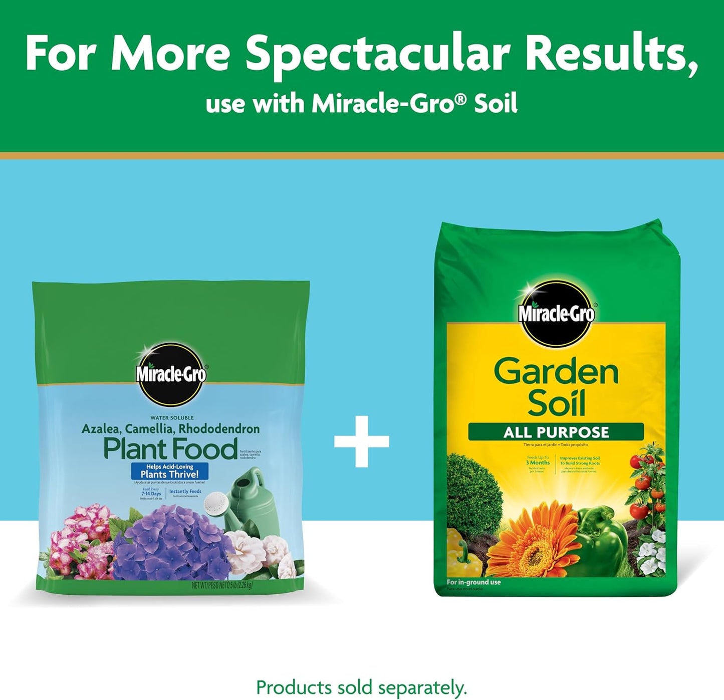 Miracle-Gro Plant Food - Water Soluble Fertilizer for Azaleas, Camellias & Rhododendrons | 5 lb.