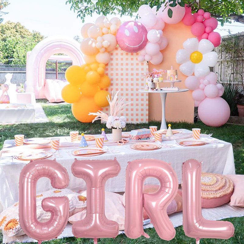 40 Inch Pastel Pink Letter Balloon U, Giant Custom Alphabet U Foil Balloon Baby Pink, Mylar Balloons Light Pink for Girls, Helium Alphabet U Balloons for Women Girls Birthday Party Decorations