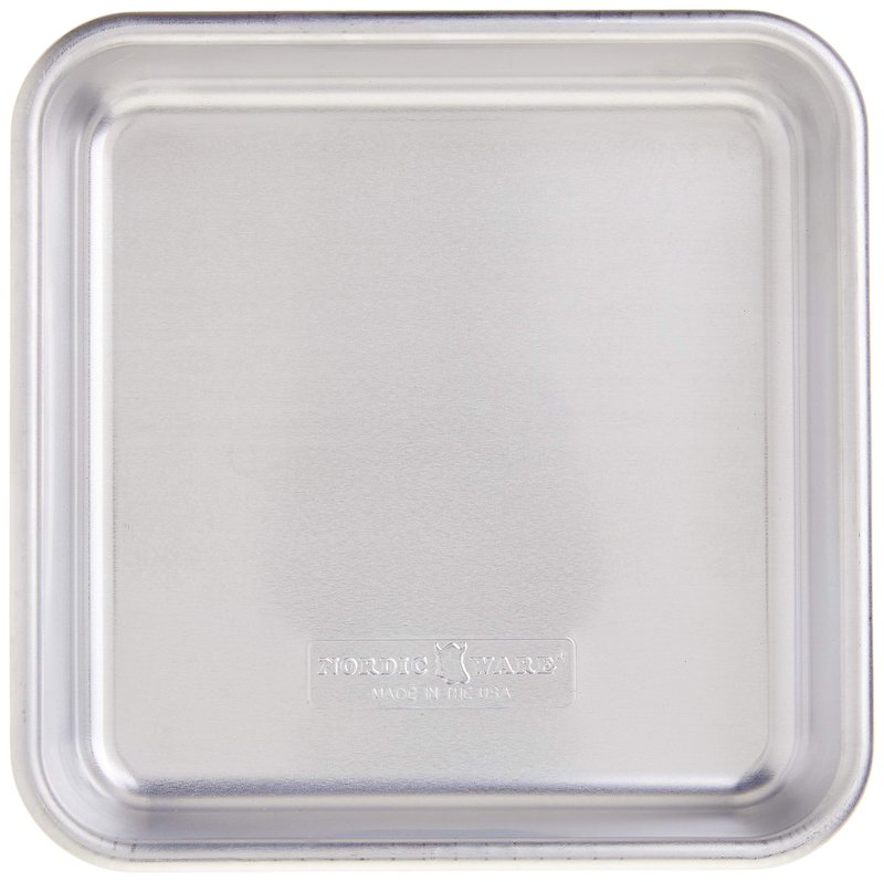 Nordic Ware - 47500 Nordic Ware Naturals Aluminum Commercial 8" x 8" Square Cake Pan, 8 by 8 inches, Silver