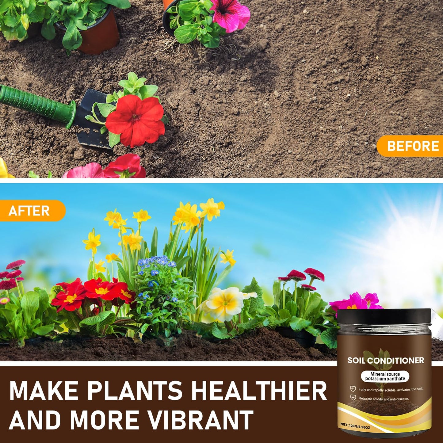 Skiennix Organic Soil Activators - Boost Plant Health & Root Growth | 120G (2 Pack)