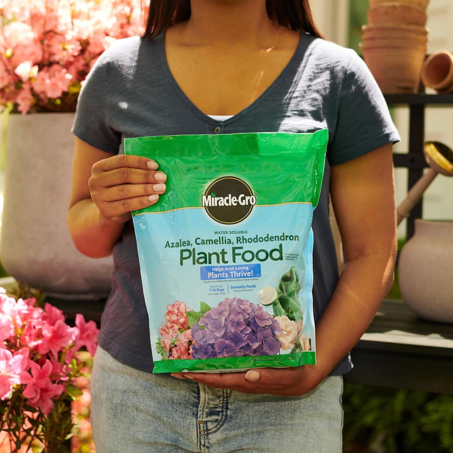 Miracle-Gro Plant Food - Water Soluble Fertilizer for Azaleas, Camellias & Rhododendrons | 5 lb.