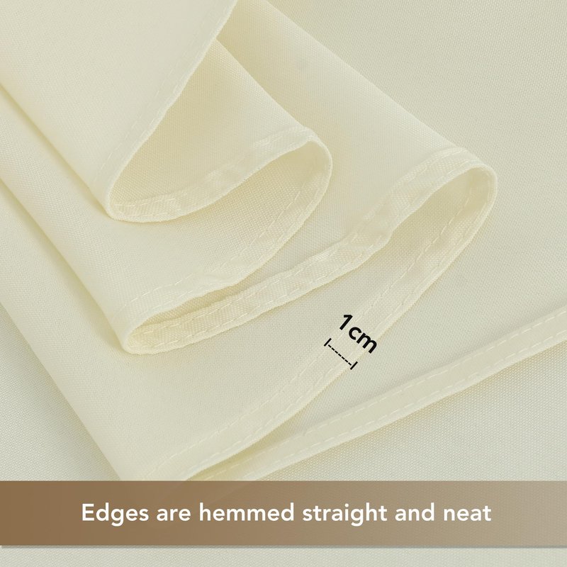 sancua Rectangle Tablecloths for 8 Foot Tables, 6 Pack - Washable Polyester Fabric Table Cloth for Wedding Party, Birthday, Banquet Reception, 60x120 Inch, Beige
