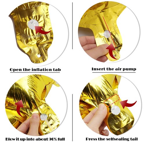 Gold Number 10 Balloon 40 inch, 10 Number Balloons, 10th Gold Birthday Decorations, 10 Year Old Girls Boys Golden Party Supplies