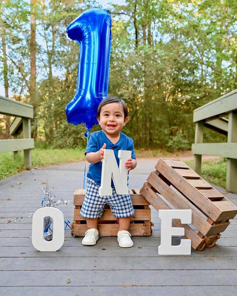 5 Balloon Numbers 40 Inch Blue Birthday Decorations for 5th Boys Girls, Self Inflating Big Navy Number Balloons for 15 25 35 50 Women Men Graduation Party Decor Supplies