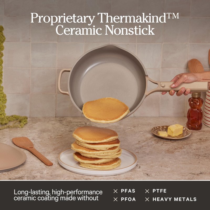 Our Place Always Pan 2.0 | 10.5" Ceramic Pan with Modular Lid, Steamer Basket & Spatula | Patented 10-in-1 Nonstick, Non-Toxic Cookware Made Without PFAS | Induction & Oven-Safe up to 450°F | Lavender