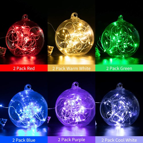 Brightown 12 Pack Easter Day Pastel LED Fairy Lights Battery Operated - Waterproof Silver Wire 7 ft 20 LED Firefly Lights for Easter Day Decor DIY Craft Party Bedroom