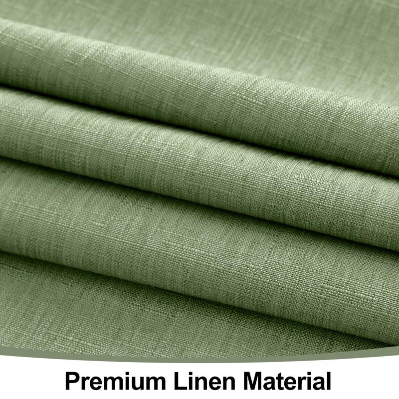 Smiry Rectangle Table Cloth Linen Textured, Waterproof Spillproof Anti-Wrinkle Burlap Tablecloth, Washable Decorative Fabric Table Cover for Dining, Party, Banquet, 52 x 70 Inch, Sage Green