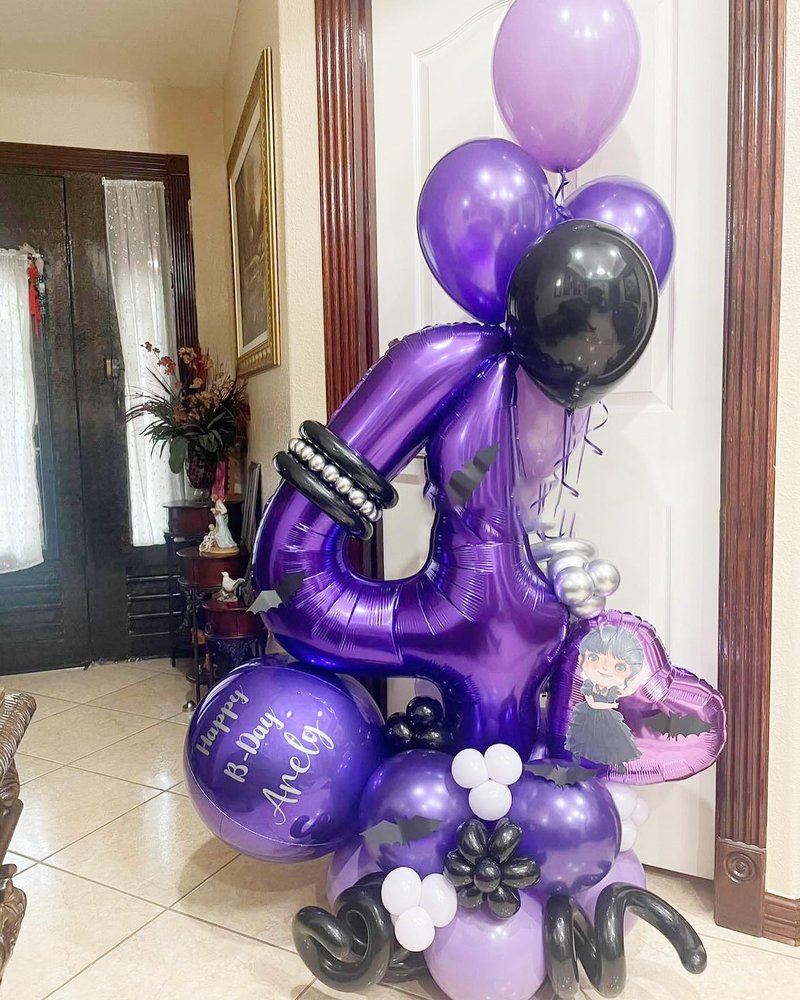 Purple Number 11 Balloon 40 inch, 11 Number Balloons, 11th Purple Birthday Decorations, 11 Year Old Girls Boys Party Supplies