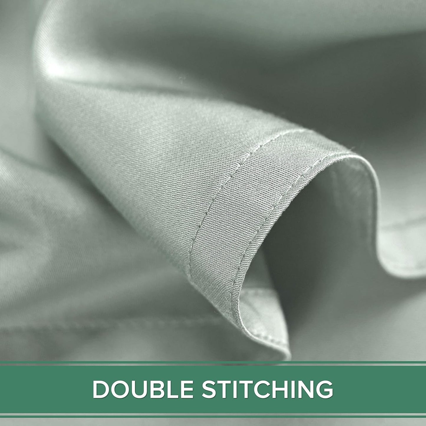 Pure Bamboo Full Sheets - Luxuriously Soft & Cooling 100% Organic Viscose Bed Sheet Set | Full Size, Sea Glass