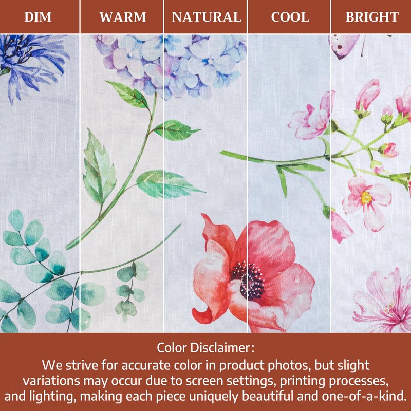 Maison d' Hermine Table Cloth Rectangle Table 100% Cotton 70 x 120 Inches Tablecloth Reusable Decorative for Dining Kitchen Room Farmhouse Home Gifts for Mothers Day Spring Summer - Just Floral